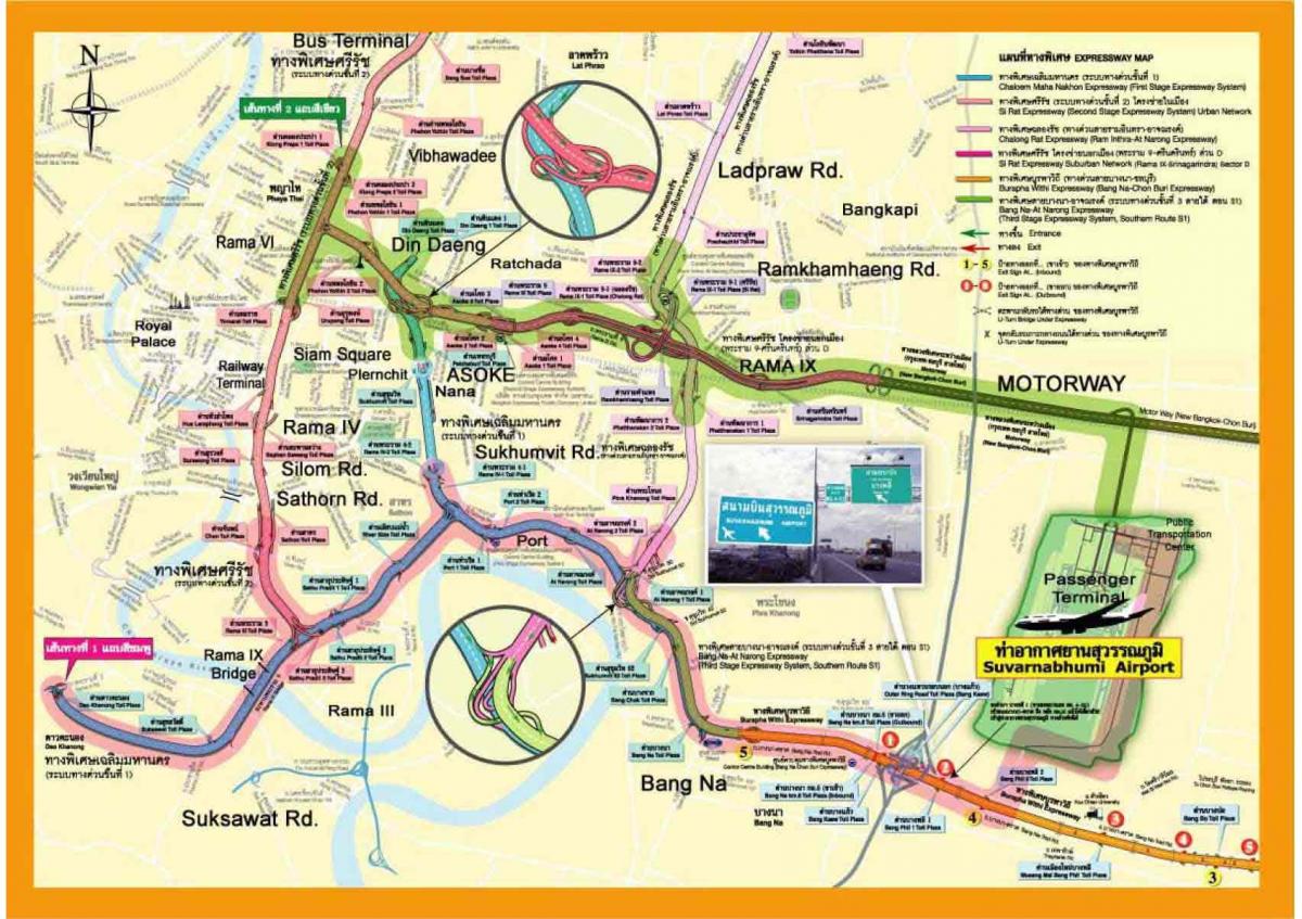 карта на бангкок expressway