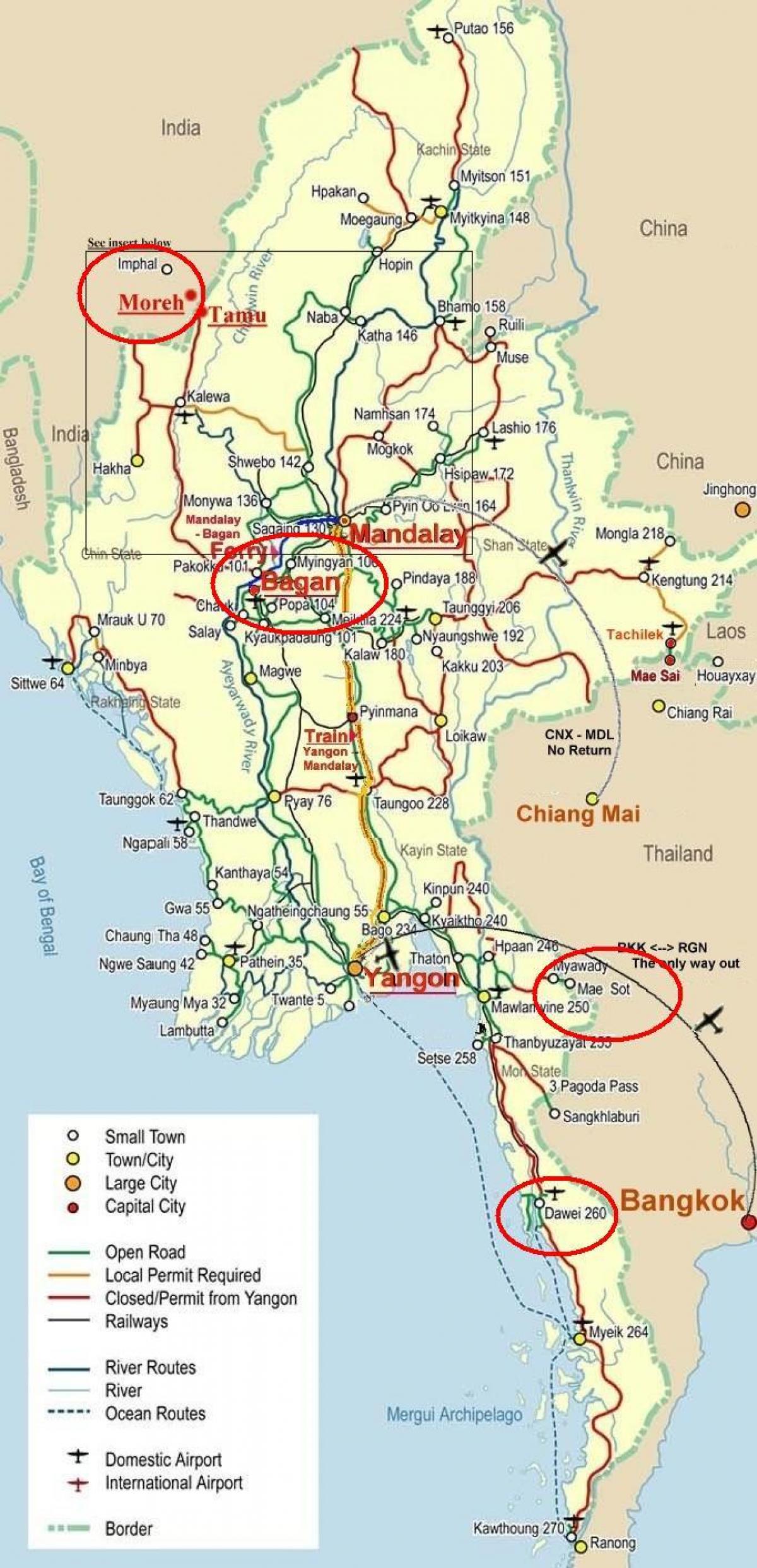 карта на бангкок автопат