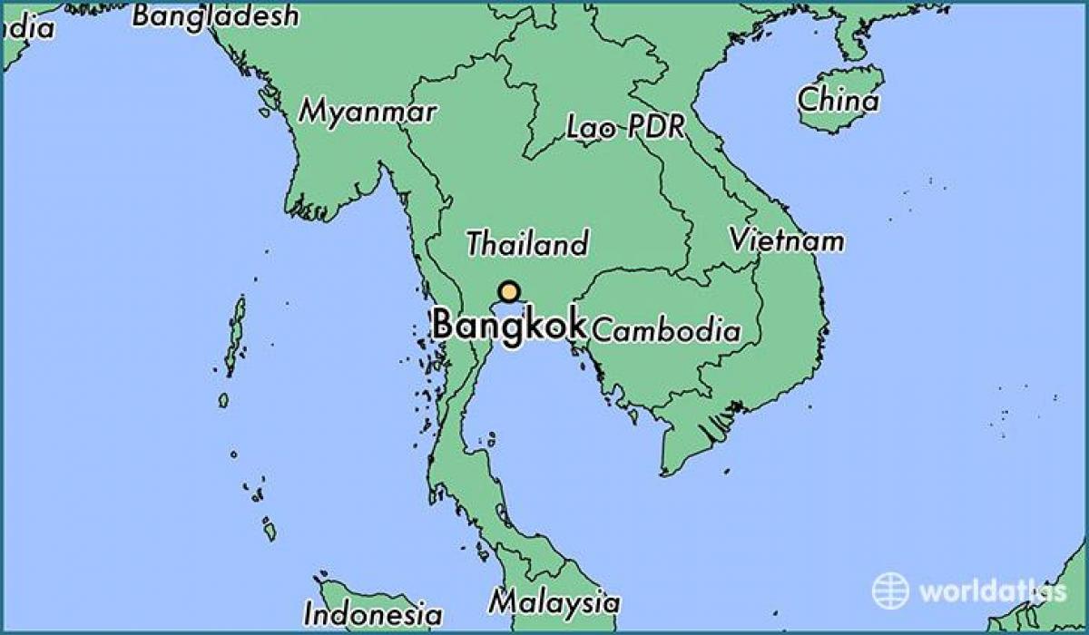 карта на бангкок земја