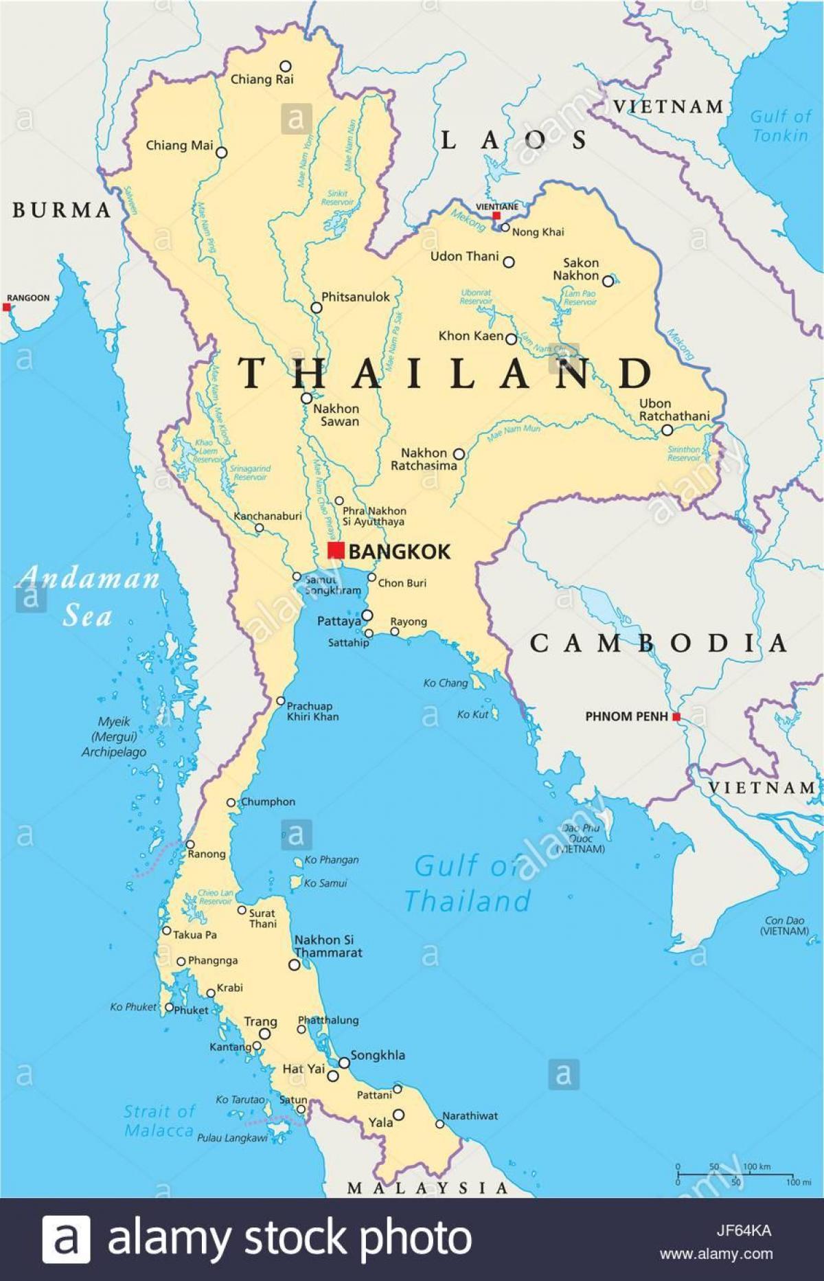 бангкок, тајланд мапата на светот
