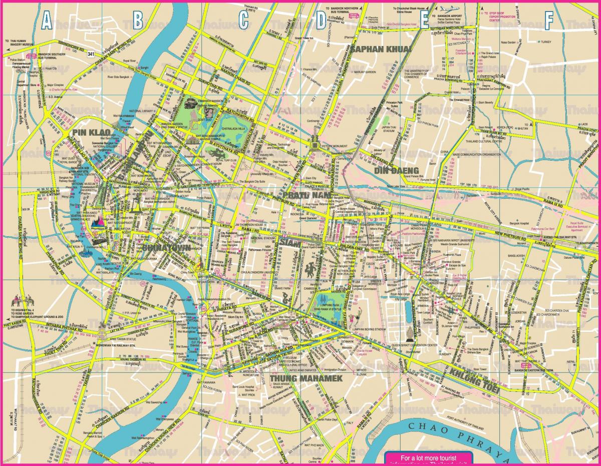 мапа на градот бангкок