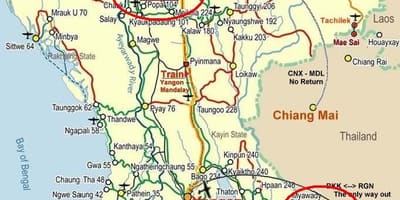 Карта на бангкок автопат