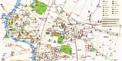Бангкок главните атракции на мапата