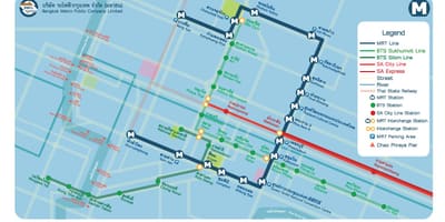 Бангкок аеродром железнички линк градот линија мапа