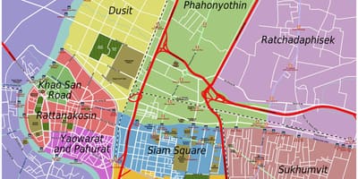 Области на мапата бангкок