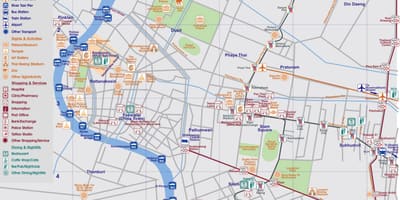 Карта на централна бангкок