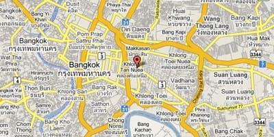 Карта на sukhumvit област бангкок