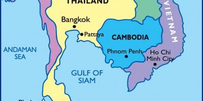 Бангкок тајландски мапа