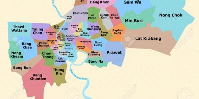 Карта на бангкок област