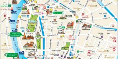 Бангкок места за посета во мапата