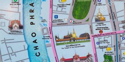 Бангкок мапата со туристички места
