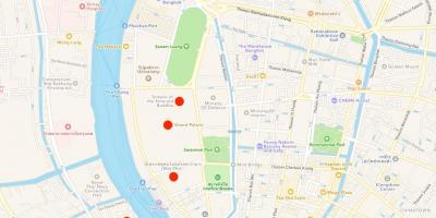 Карта на храмови во бангкок
