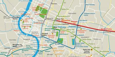 Карта на бангкок центарот на градот
