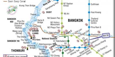 Јавниот транспорт бангкок мапа
